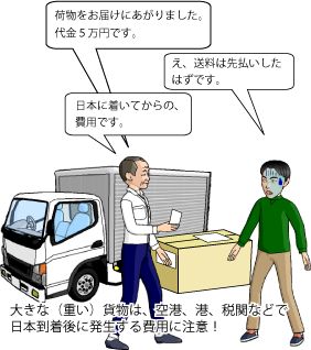 大型貨物は注意